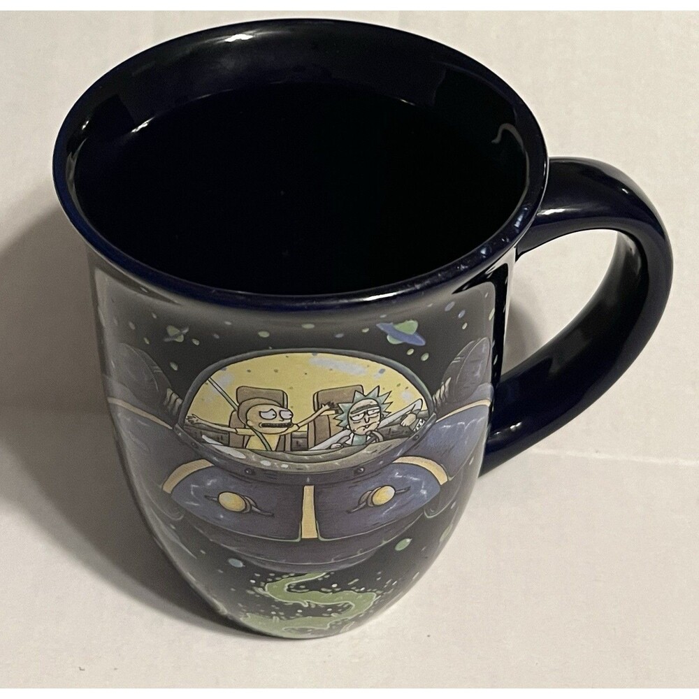 Rick And Morty Official Adult Swim Spaceship Mug Cup 16 oz Great Graphic 2019